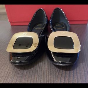 Roger Vivier Ballerine Chips Black Size 35.5